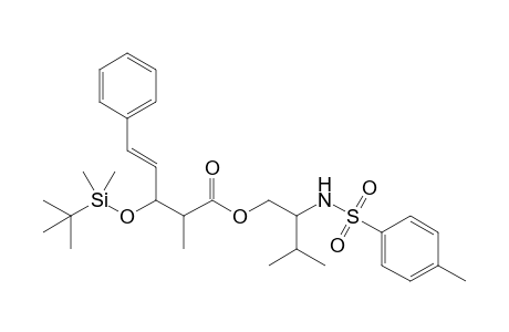 3'-Methyl-2'-(tosylamino)butyl 3-[(t-butyl)dimethylsilyloxy]-2-methyl-5-phenylpent-4-enoate