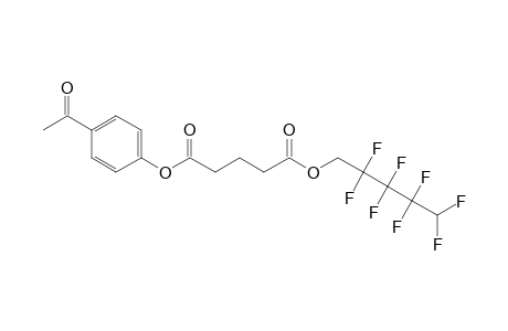 Glutaric acid, 2,2,3,3,4,4,5,5-octafluoropentyl 4-acetylphenyl ester