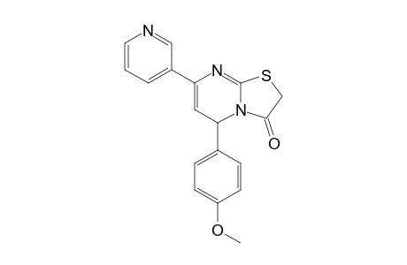 7-(Pyridin-3'-yl)-5-(p-methoxyphenyl)-2,3-dihydro-5H-thiazolo[3,2-a]pyrimidine-3-one