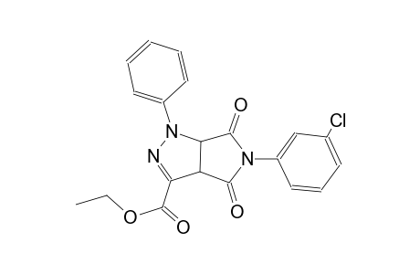 pyrrolo[3,4-c]pyrazole-3-carboxylic acid, 5-(3-chlorophenyl)-1,3a,4,5,6,6a-hexahydro-4,6-dioxo-1-phenyl-, ethyl ester