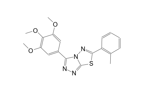 6-(2-methylphenyl)-3-(3,4,5-trimethoxyphenyl)[1,2,4]triazolo[3,4-b][1,3,4]thiadiazole
