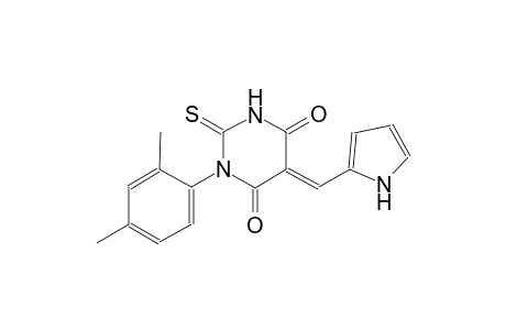(5E)-1-(2,4-dimethylphenyl)-5-(1H-pyrrol-2-ylmethylene)-2-thioxodihydro-4,6(1H,5H)-pyrimidinedione