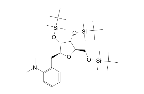 2,3,5-TRI-O-(TERT.-BUTYLDIMETHYLSILYL)-1-DEOXY-1-BETA-[2-(DIMETHYLAMINO)-BENZYL]-D-RIBOFURANOSIDE