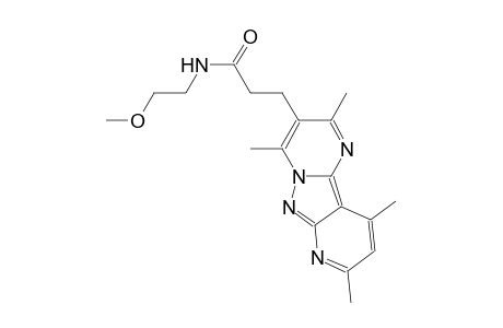 pyrido[2',3':3,4]pyrazolo[1,5-a]pyrimidine-3-propanamide, N-(2-methoxyethyl)-2,4,8,10-tetramethyl-