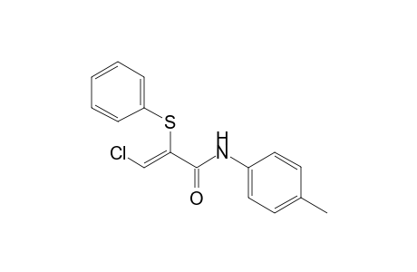 (Z)-3-chloranyl-N-(4-methylphenyl)-2-phenylsulfanyl-prop-2-enamide