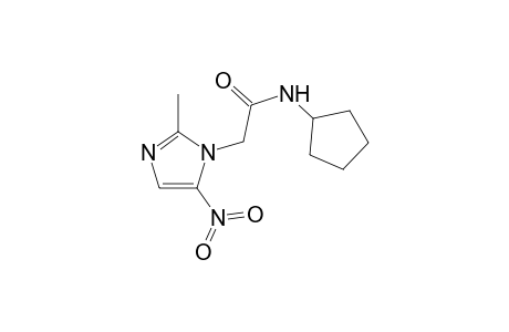 Acetamide, N-cyclopentyl-2-(2-methyl-5-nitroimidazol-1-yl)-