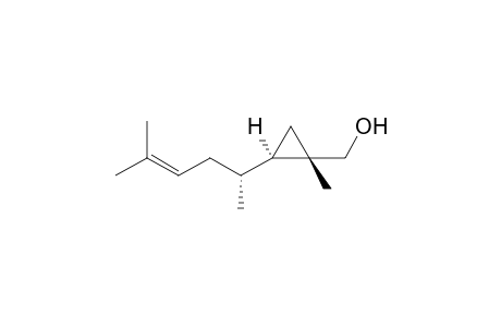 (1S*,2R*)-[1-Methyl-2-[(R*)-5-methylhex-4-en-2-yl]cyclopropyl]methanol