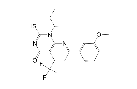 pyrido[2,3-d]pyrimidin-4(1H)-one, 2-mercapto-7-(3-methoxyphenyl)-1-(1-methylpropyl)-5-(trifluoromethyl)-