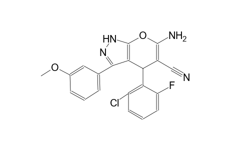 6-amino-4-(2-chloro-6-fluorophenyl)-3-(3-methoxyphenyl)-1,4-dihydropyrano[2,3-c]pyrazole-5-carbonitrile