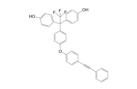 4-[2,2,2-trifluoro-1-(4-hydroxyphenyl)-1-[4-[4-(2-phenylethynyl)phenoxy]phenyl]ethyl]phenol