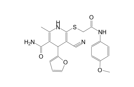 3-pyridinecarboxamide, 5-cyano-4-(2-furanyl)-1,4-dihydro-6-[[2-[(4-methoxyphenyl)amino]-2-oxoethyl]thio]-2-methyl-