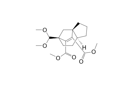dimethyl (1R*,5S*,8S*)-(+-)-8-(dimethoxymethyl)tricyclo[6.2.1.0(1,5)]undec-9-ene-9,10-dicarboxylate