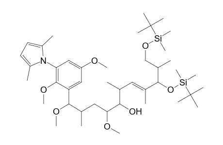 Benzenepentanol, .alpha.-[4,6-bis[[(1,1-dimethylethyl)dimethylsilyl]oxy]-1,3,5-trimethyl-2-hexenyl]-3-(2,5-dimethyl-1H-pyrrol-1-yl)-.beta.,.epsilon.,2,5-tetramethoxy-.delta.-methyl-
