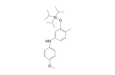 N-(4-methoxyphenyl)-4-methyl-3-{[tris(propan-2-yl)silyl]oxy}aniline