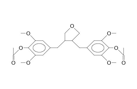 trans-3,4-Bis(4-acetoxy-3,5-dimethoxy-benzyl)-tetrahydrofuran