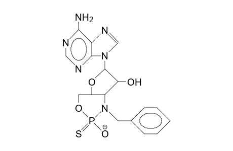 3'-Benzylamino-3'-deoxyadenosine-5'-thionophosphate 3',5'-cycloamide