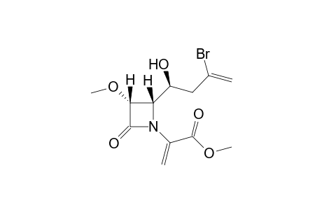 2-[2-(3-Bromo-(S)-1-hydroxybut-3-enyl)-3-methoxy-(2S,3R)-4-oxoazetidin-1-yl]acrylic acid methyl ester