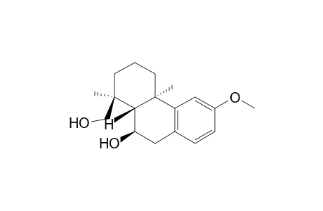 1-Phenanthrenemethanol, 1,2,3,4,4a,9,10,10a-octahydro-10-hydroxy-6-methoxy-1,4a-dimethyl-, [1S-(1.alpha.,4a.alpha.,10.alpha.,10a.beta.)]-