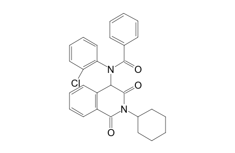 N-(2-Chlorophenyl)-N-(2-cyclohexyl-1,3-dioxo-1,2,3,4-tetrahydroisoquinolin-4-yl)benzamide