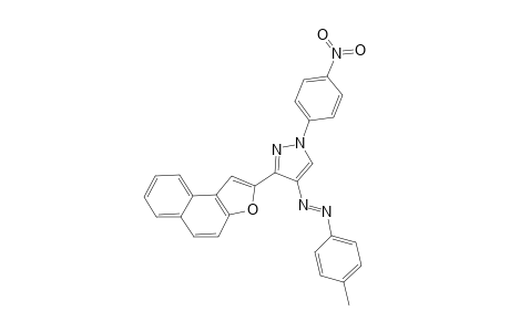 3-(Naphtho[2,1-b]furan-2-yl)-1-(4-nitrophenyl)-4-(p-tolyldiazenyl)-1H-pyrazole