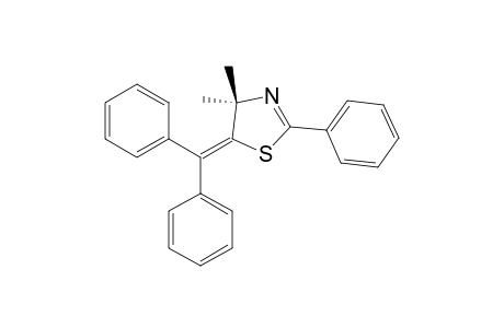 5-(DIPHENYLMETHYLIDENE)-4,5-DIHYDRO-4,4-DIMETHYL-2-PHENYL-1,3-THIAZOLE