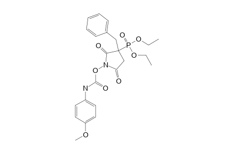 DIMETHYL-[3-BENZYL-1-[[[(4-METHOXYPHENYL)-AMINO]-CARBONYL]-OXY]-2,5-DIOXOPYRROLIDIN-3-YL]-PHOSPHONATE