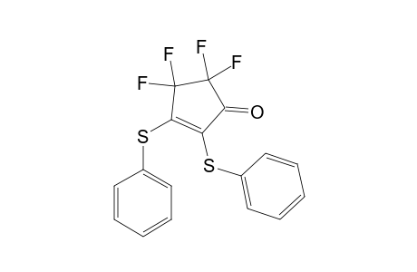 4,4,5,5-tetrafluoro-2,3-bis(phenylthio)cyclopent-2-en-1-one