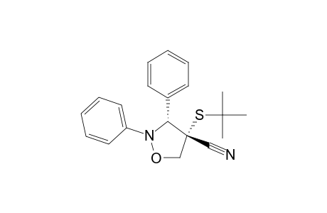 4-Isoxazolidinecarbonitrile, 4-[(1,1-dimethylethyl)thio]-2,3-diphenyl-, trans-