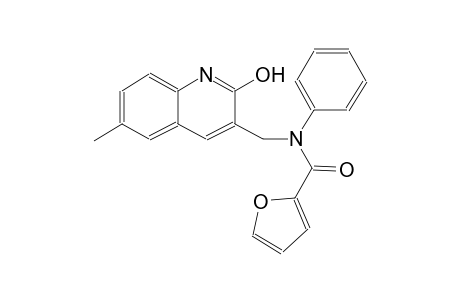 N-[(2-hydroxy-6-methyl-3-quinolinyl)methyl]-N-phenyl-2-furamide