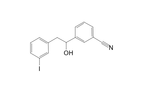 3-(1-hydroxy-2-(3-iodophenyl)ethyl)benzonitrile