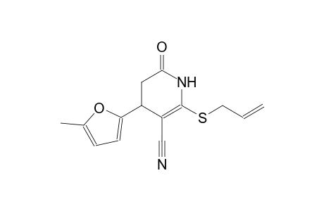 3-pyridinecarbonitrile, 1,4,5,6-tetrahydro-4-(5-methyl-2-furanyl)-6-oxo-2-(2-propenylthio)-