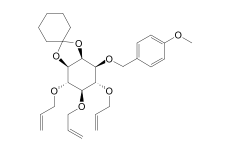 (-)-4,5,6-Tri-O-allyl-1-O-(p-methoxybenzyl)-2,3-cyclohexylidene-myo-inositol