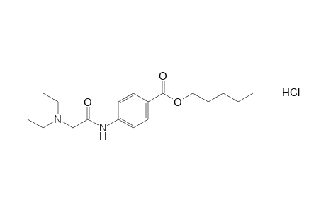 p-(2-diethylaminoacetamido)benzoic acid, pentyl ester, hydrochloride