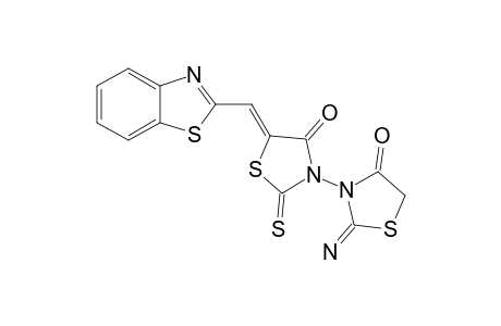 5-(BENZOTHIAZOL-2-YL-METHYLENE)-3-(2-IMINO-4-OXATHIAZOILDIN-3-YL)-2-THIOXOTHIAZOLIDIN-4-ONE
