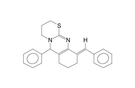 6-PHENYL-10-BENZYLIDENE-2,3,4,6,7,8,9,10-HEPTAHYDRO-5H-THIAZINO[2,3-B]QUINAZOLINE