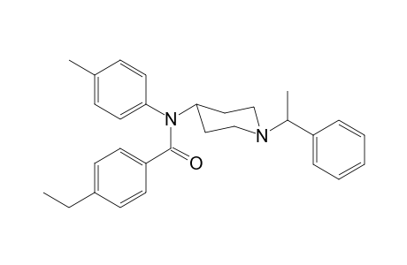 4-ethyl-N-4-methylphenyl-N-[1-(1-phenylethyl)piperidin-4-yl]benzamide