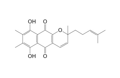 6,9-Dihydroxy-2,7,8-trimethyl-2-(4-methyl-3-pentenyl)-2H-naphtho[2,3-b]pyran-5,10-dione