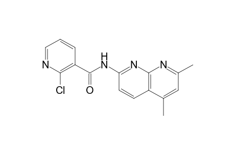 2-chloro-N-(5,7-dimethyl-1,8-naphthyridin-2-yl)nicotinamide