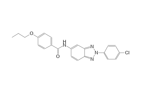 benzamide, N-[2-(4-chlorophenyl)-2H-1,2,3-benzotriazol-5-yl]-4-propoxy-