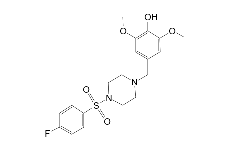 4-[[4-(4-fluorophenyl)sulfonylpiperazin-1-yl]methyl]-2,6-dimethoxy-phenol
