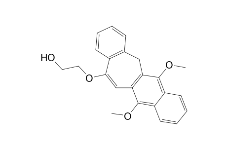 6,7-Benzo-3,4-(1,4-dimethoxy-2,3-naphtho)1,2-dehydro-1-(2-hydroxyethoxy)suberane