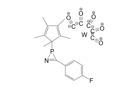 Pentacarbonyl[3-(4-fluorophenyl)-2-(pentamethyl-2,4-cyclo-pentadien-1-yl)-2H-azaphosphirene-kP]tungsten(0)