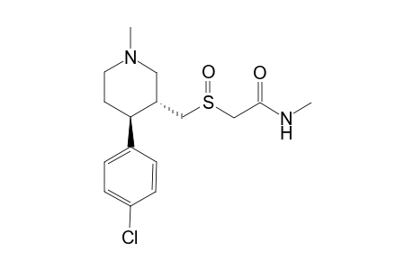 2-[(3R,4S)-4-(4-Chlorophenyl)-1-methyl-piperidin-3-ylmethanesulfinyl]-N-methyl-acetamide