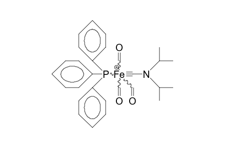 Tricarbonyl-(triphenyl-phosphane)-(diisopropylamino-carbyne) iron cation