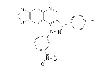 3-(4-methylphenyl)-1-(3-nitrophenyl)-1H-[1,3]dioxolo[4,5-g]pyrazolo[4,3-c]quinoline