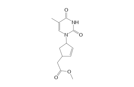 (+-)-cis-1-[4-(Methoxycarbonylmethyl)-2-cyclopenten-1-yl]thymine