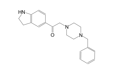 ethanone, 1-(2,3-dihydro-1H-indol-5-yl)-2-[4-(phenylmethyl)-1-piperazinyl]-