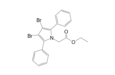 2-(3,4-dibromo-2,5-diphenyl-1-pyrrolyl)acetic acid ethyl ester