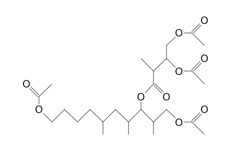 1,10-Diacetoxy-2,4,6-trimethyl-dec-3-yl 3,4-diacetoxy-2-methyl-butanoate