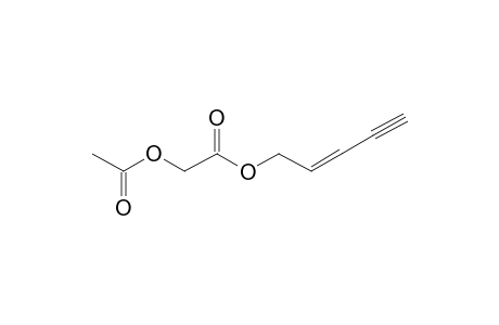 Acetoxyacetic acid, pent-2-en-4-ynyl ester